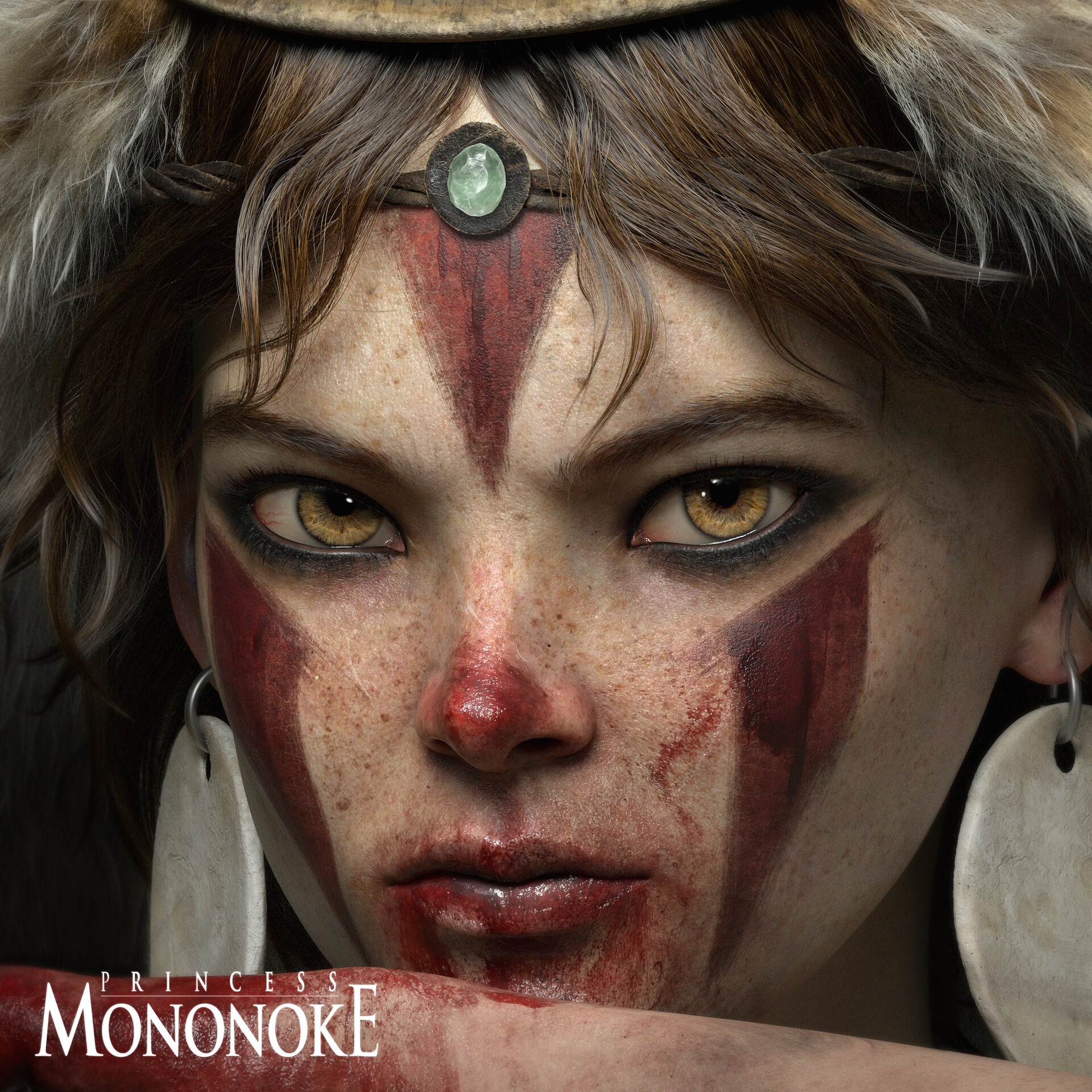 ArtStation San Princess Mononoke