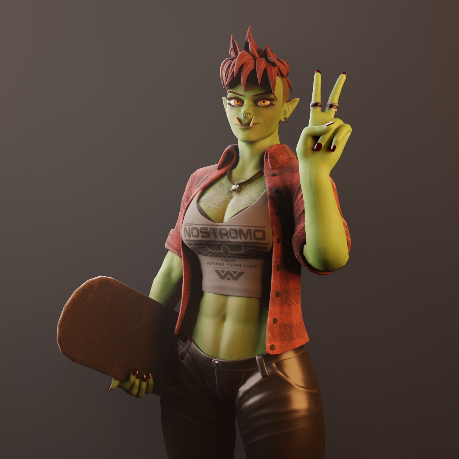 Orc Skater - Real Time Character / VTuber Project