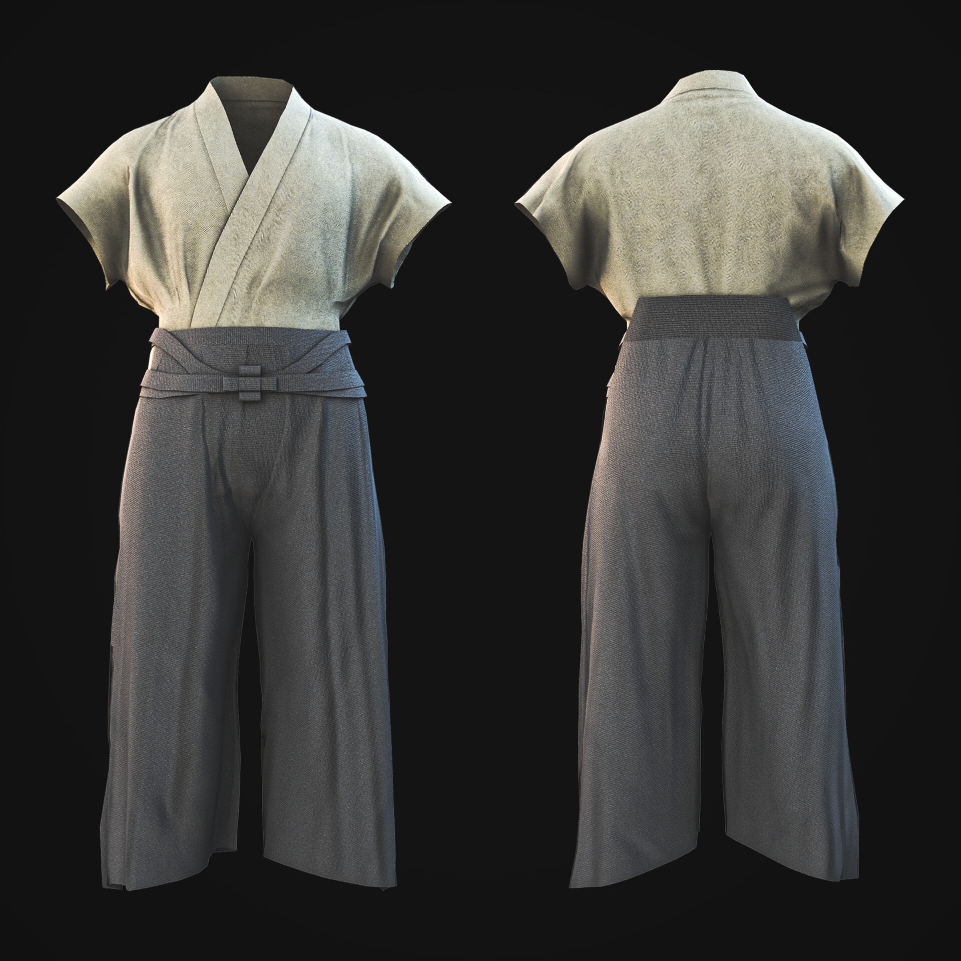 ArtStation - Japanese Farmer Clothing