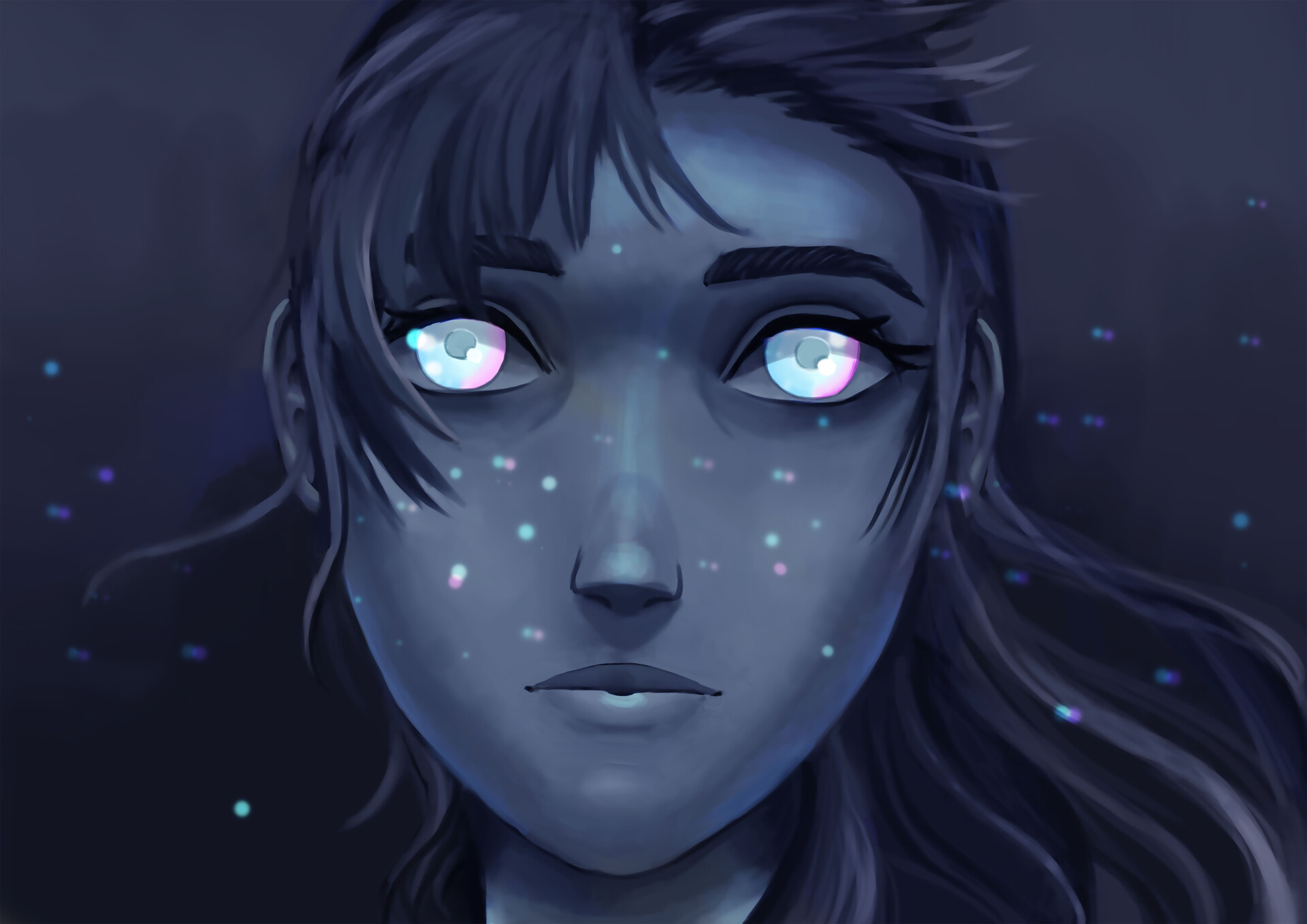 ArtStation Blue girl