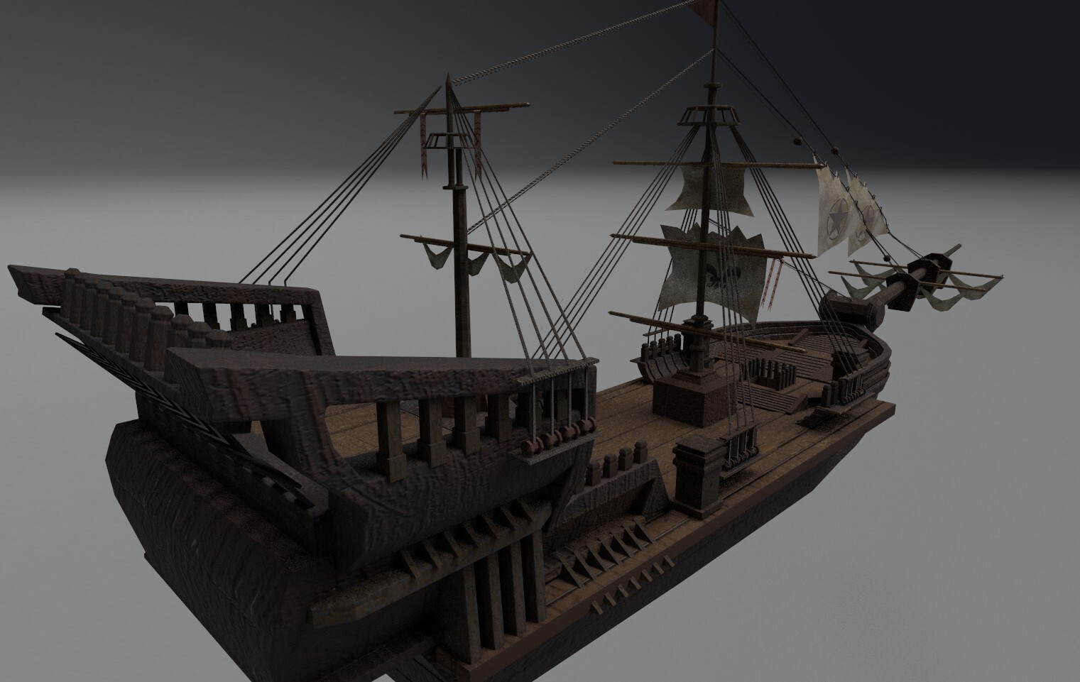 ArtStation - 3D BOAT MODEL