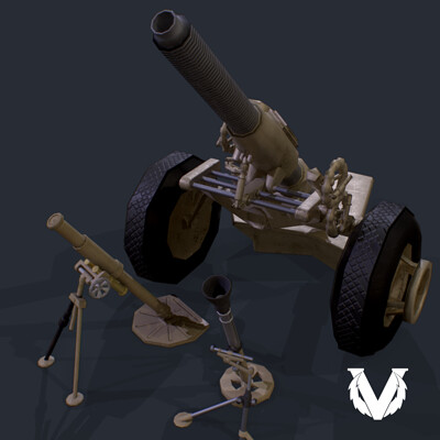 ArtStation - Howitzer 105mm