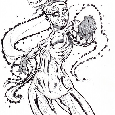 ArtStation - Daily Drawing Series 022, Original Superhero Character  Concept Pen Sketch
