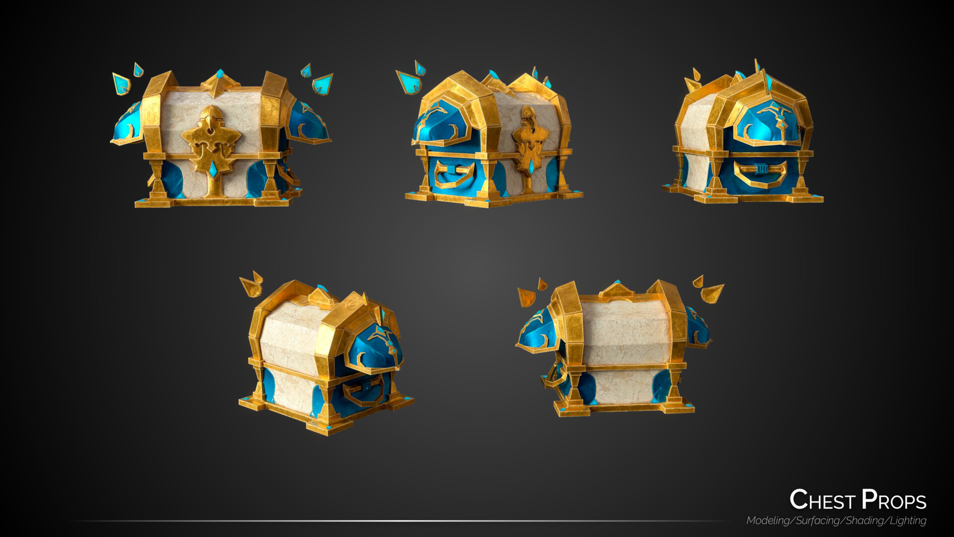 ArtStation Chest Props "Paladin's Chest"