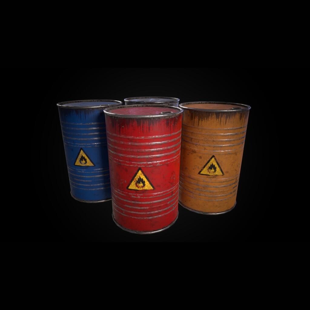 ArtStation - Explosive Barrel