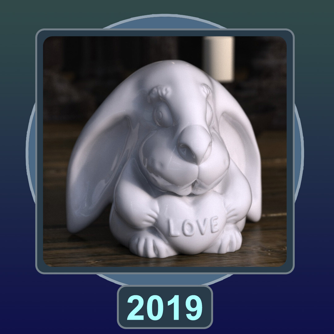 ArtStation - Rabbit 3d print model for CGTrader