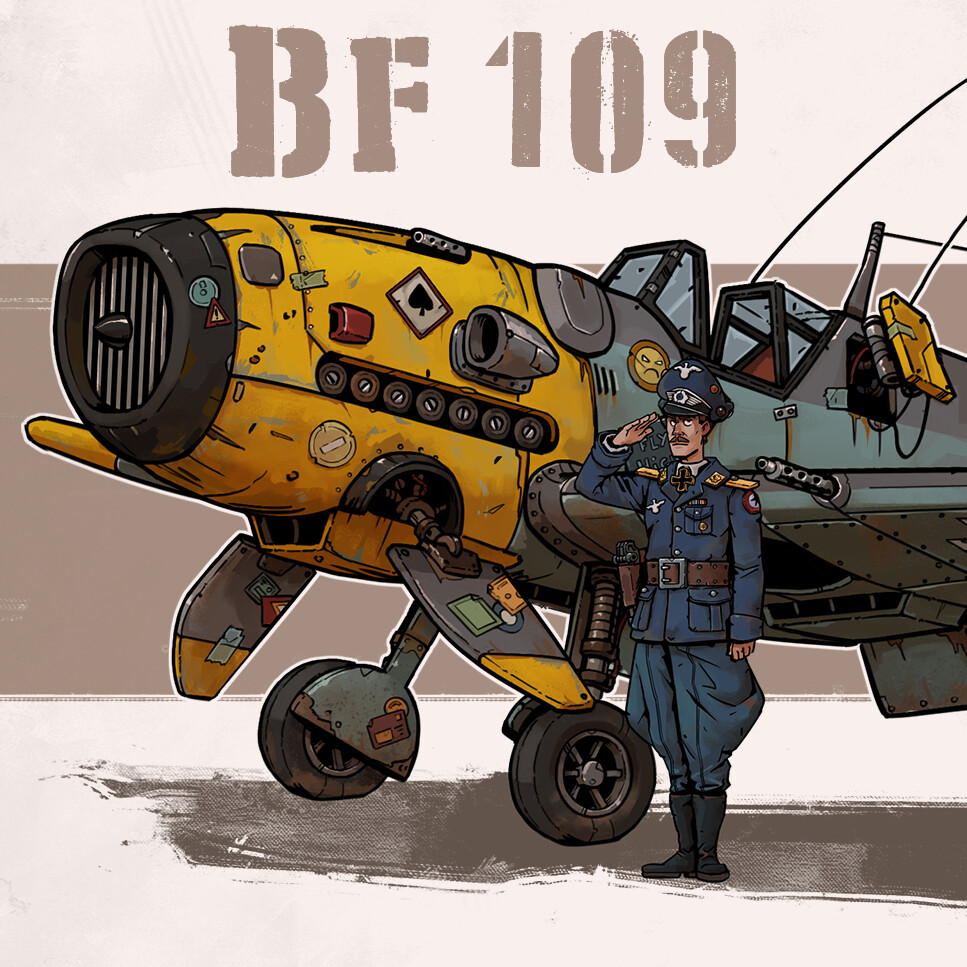 ArtStation - Messerschmitt Bf 109 Concept