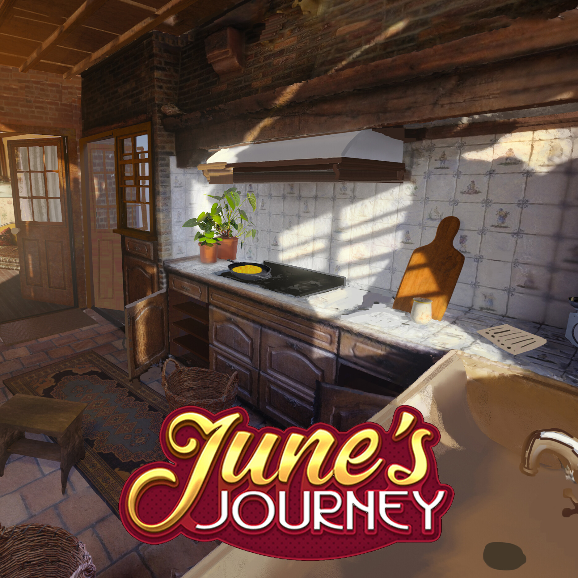 june's journey old kitchen