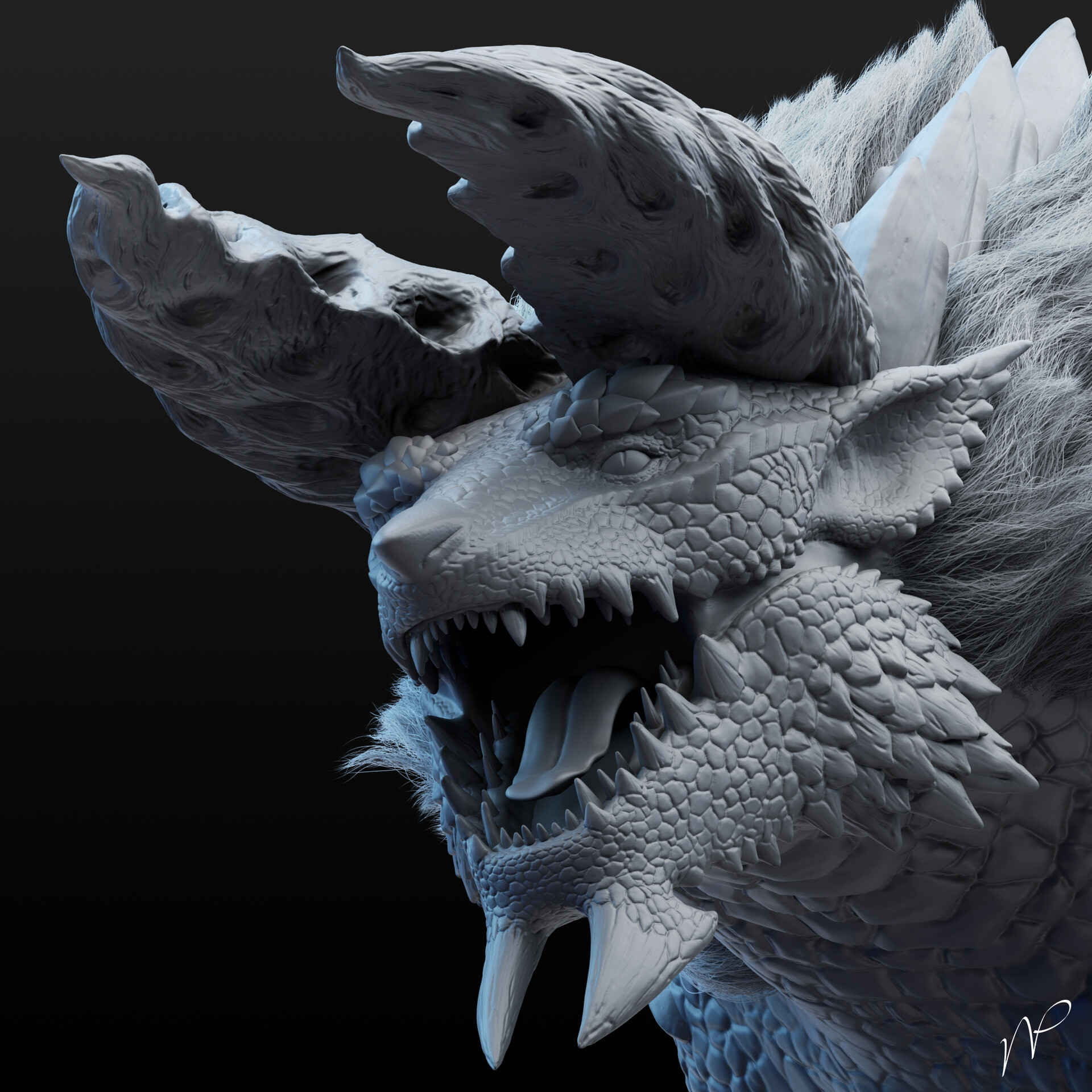 ArtStation Zinogre   Waraporn Thanapitak Waraporn Thanapitak Zinogre 3 