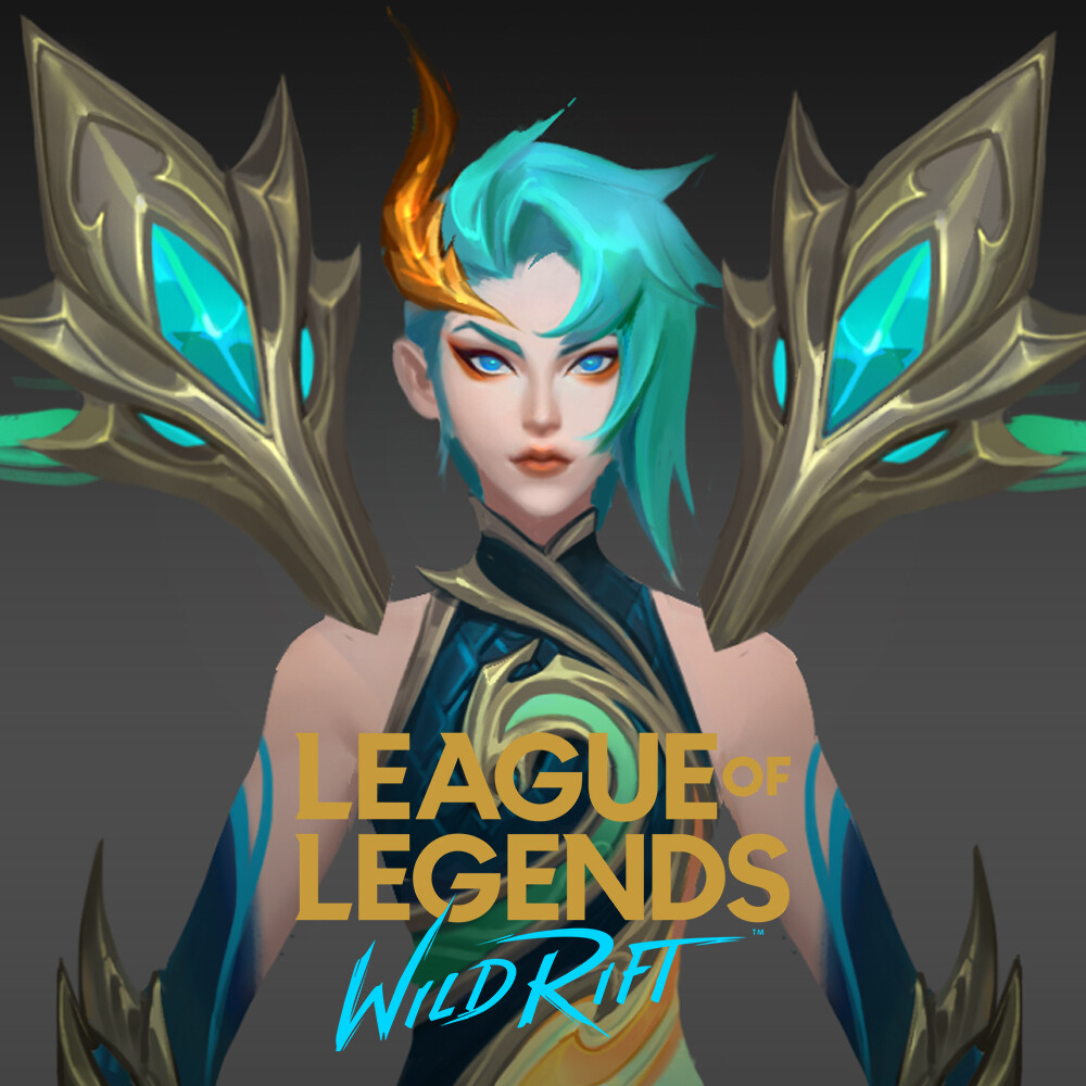 ArtStation - League of Legends: Wild Rift Lagoon Dragon Kai'Sa 神龙尊者卡莎