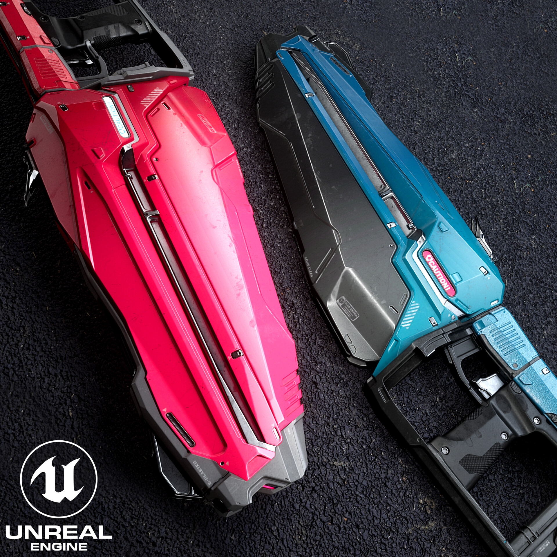 ArtStation Energy Blaster Weapon [Game Ready]