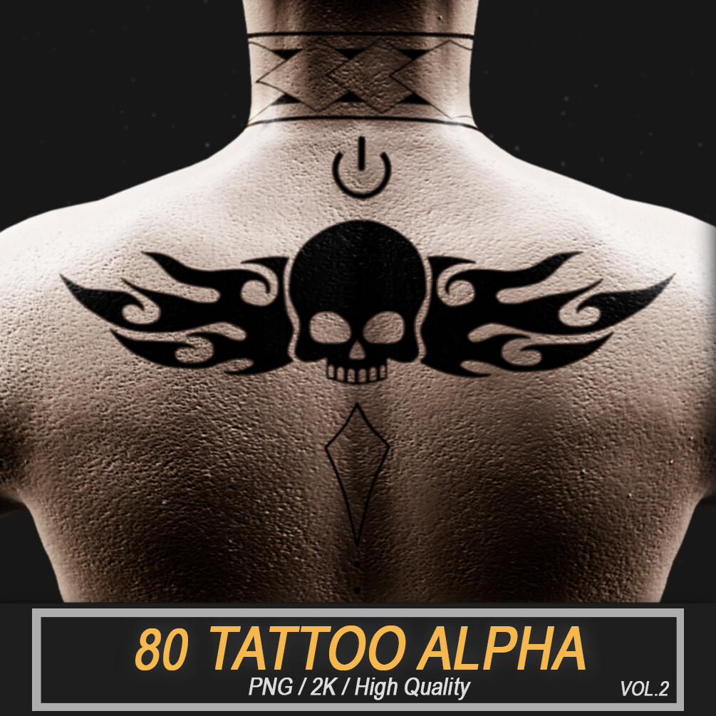 80 Tattoo Alpha / Stencil Patterns Vol.2