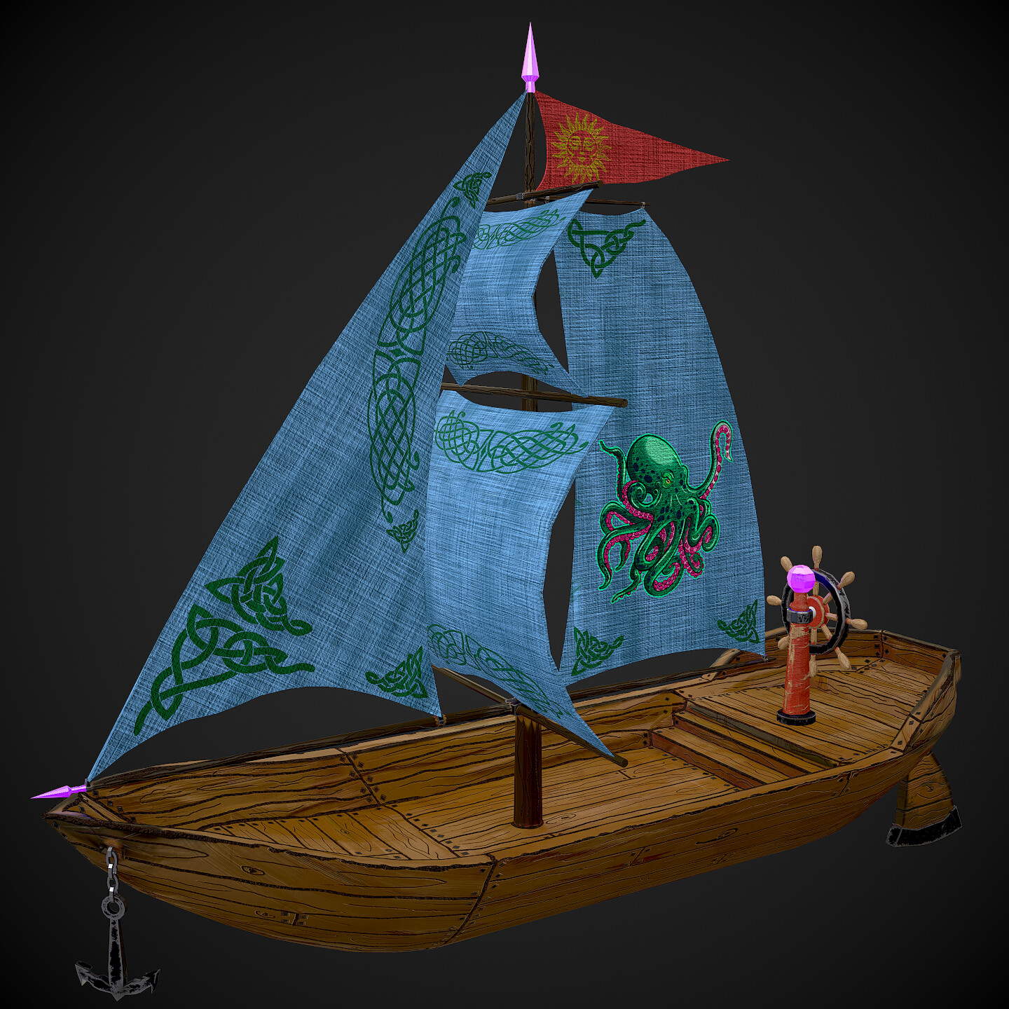 ArtStation - Stylized ship KRAKEN