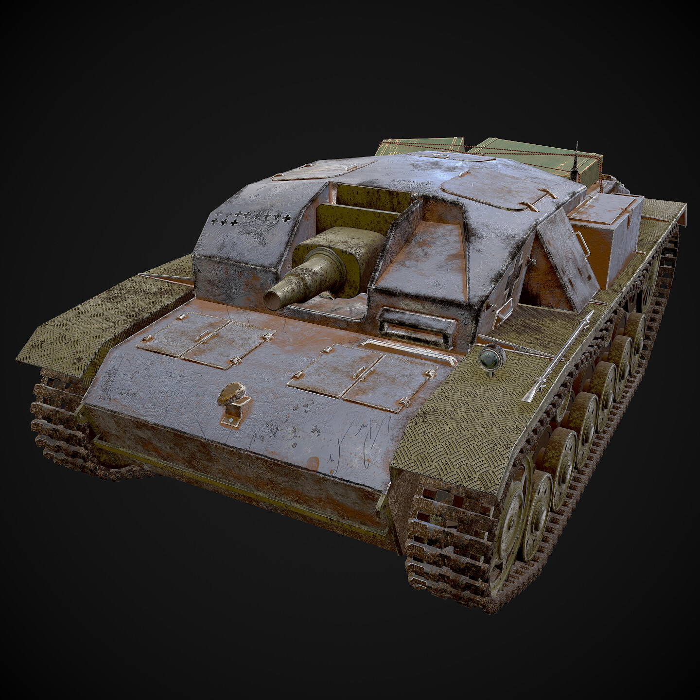 ArtStation - Self-propelled artillery mount, panzer, tank of the WW2 ...