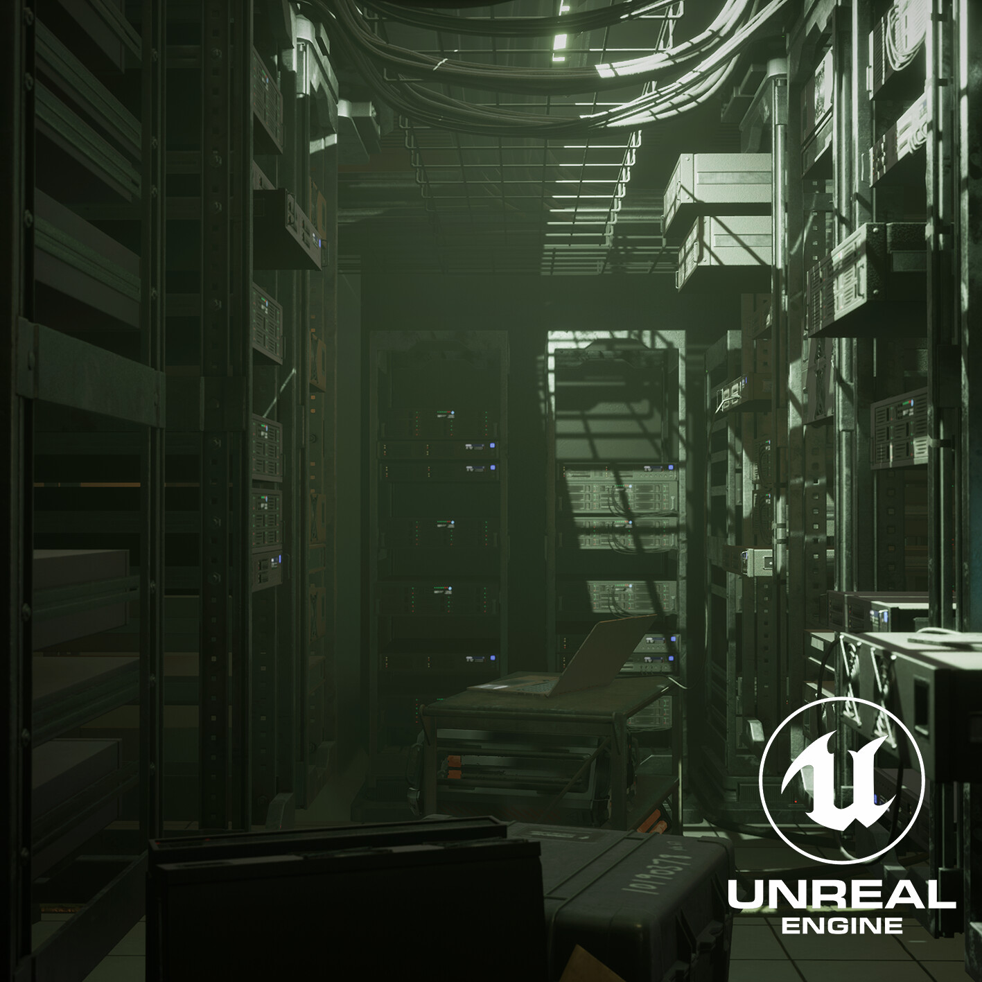 ArtStation - ECHO - Server Room Level Art and Modular Kit