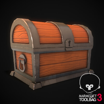 ArtStation - Stylised Treasure Chest Game Prop