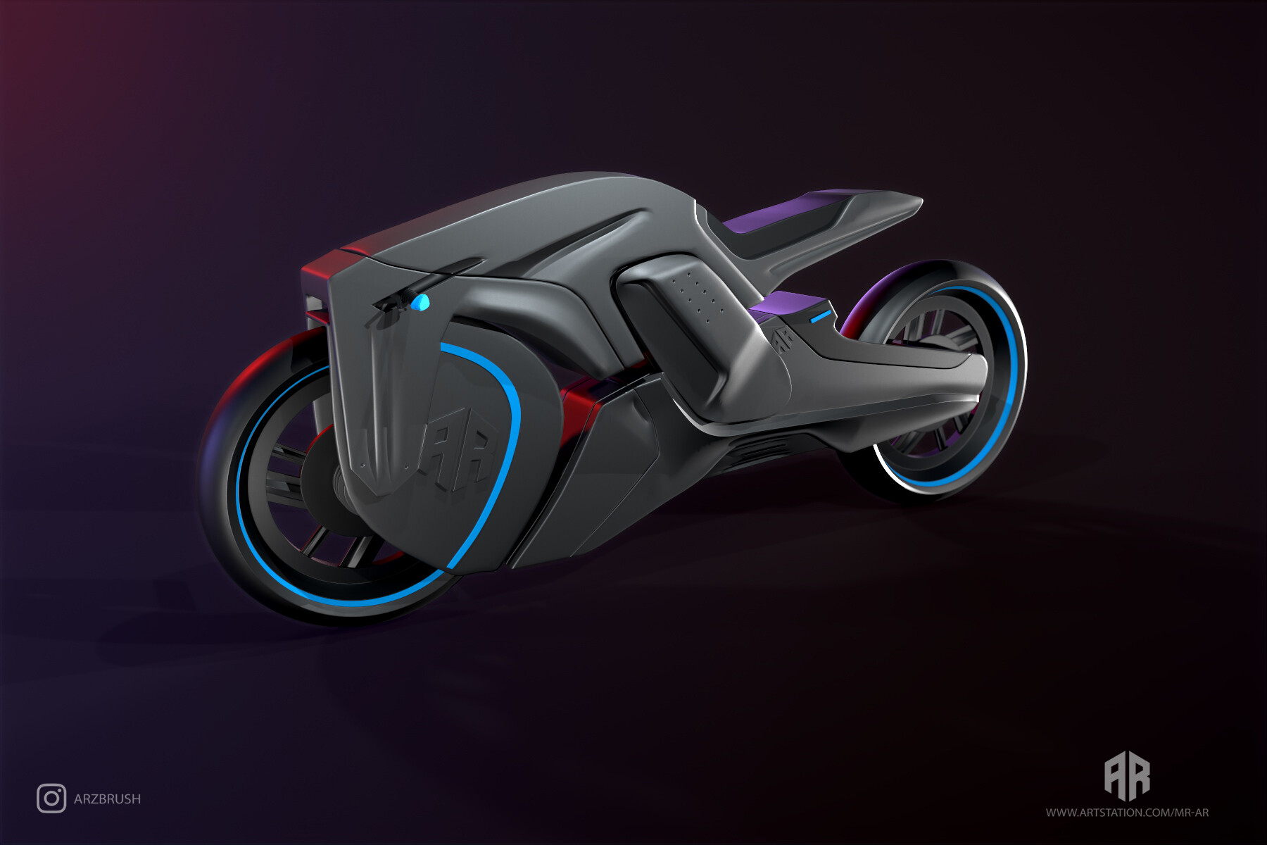 ArtStation - Futuristic Bike