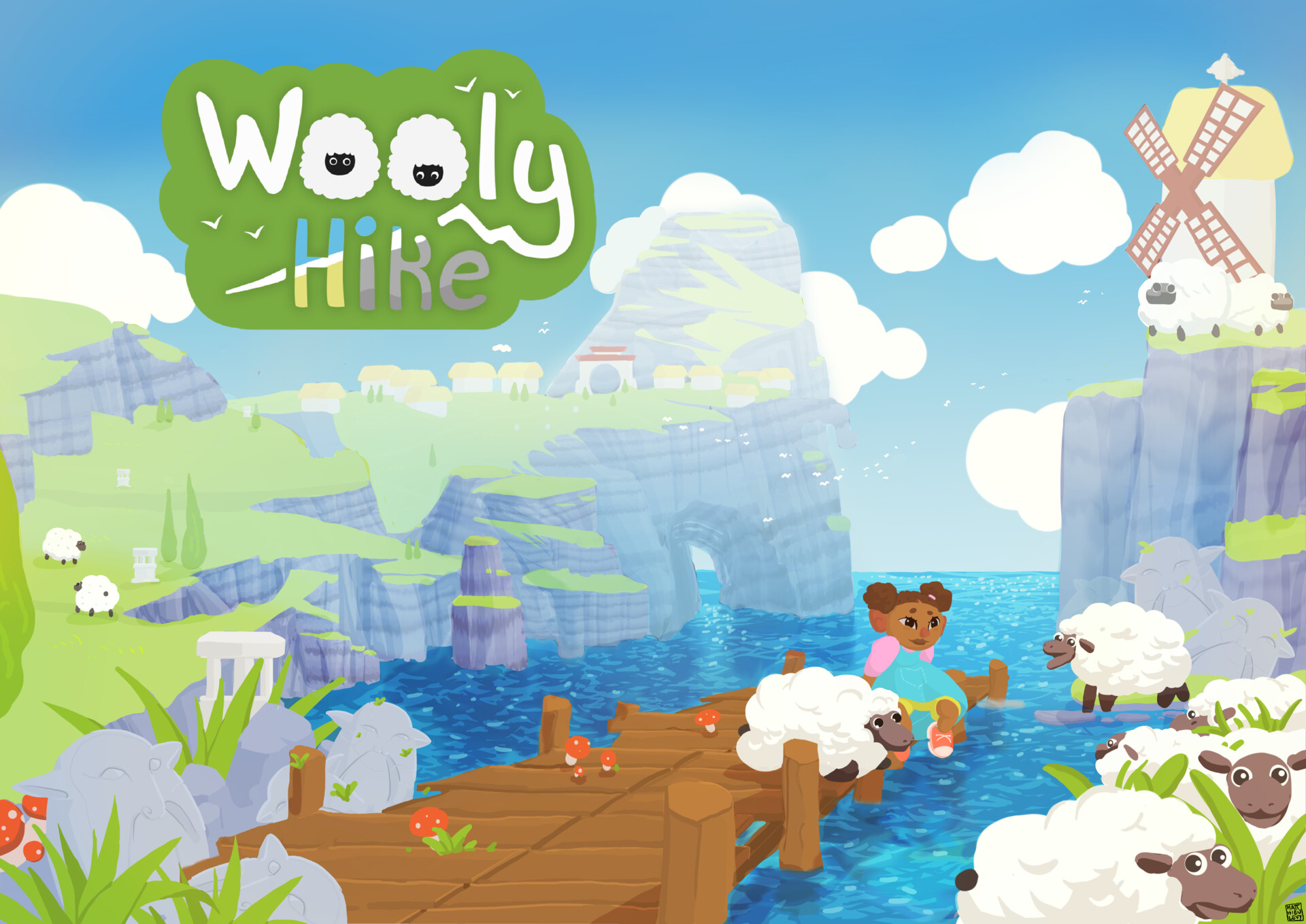 ArtStation - WOOLY HIKE - mobile game