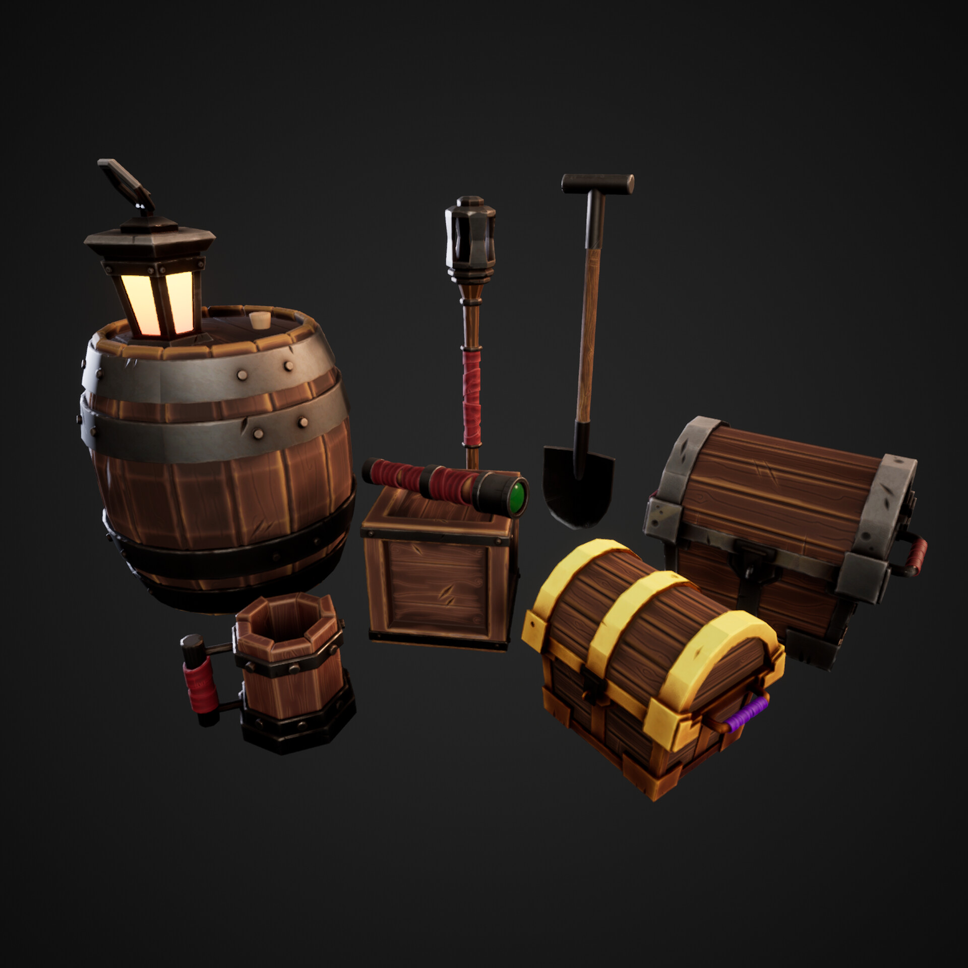 ArtStation - Stylized pirate package