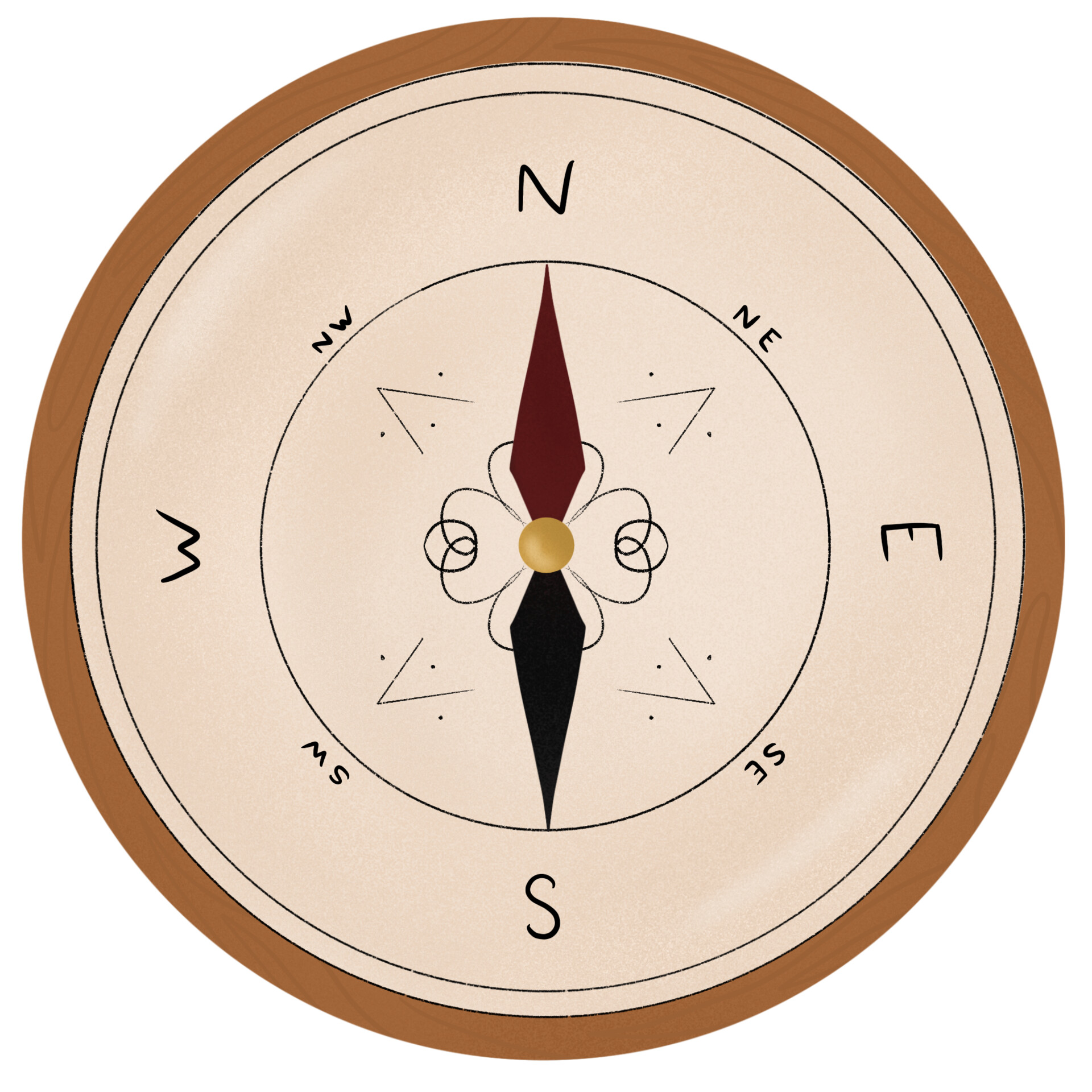 ArtStation - Hand-Drawn Compass UI - UE4