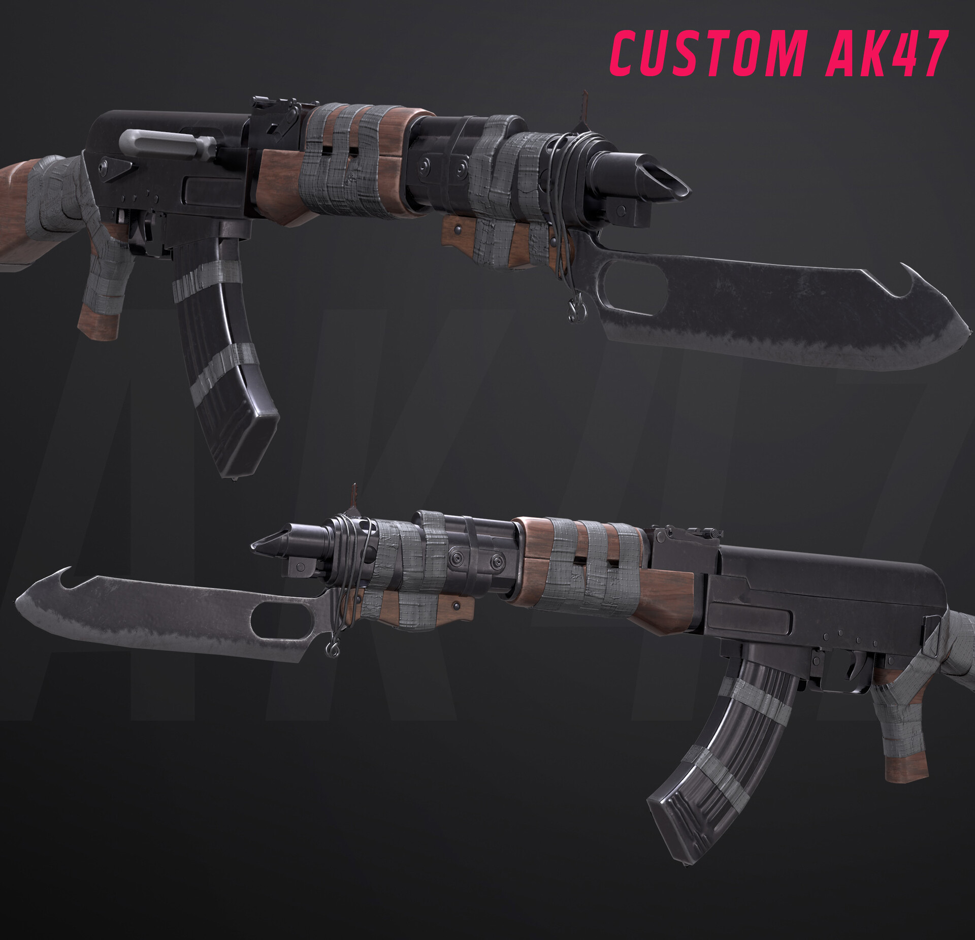 Artstation Customize Ak47 Assault Rifle