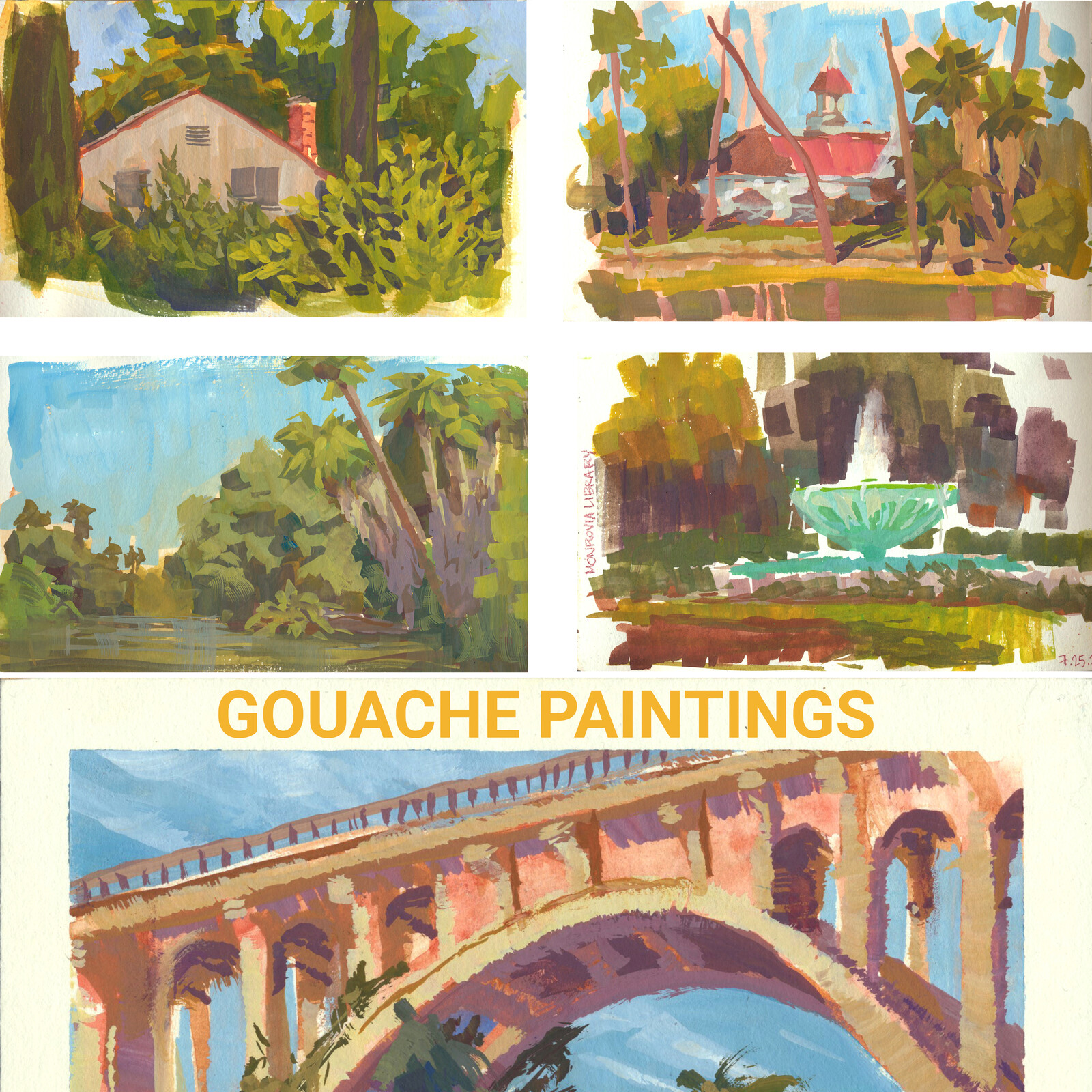 Gouache Paintings