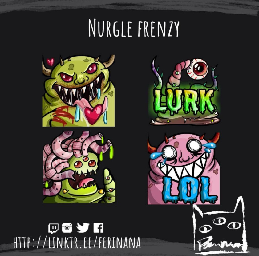 ArtStation - Nurgle - Warhammer Twitch & Discord emotes