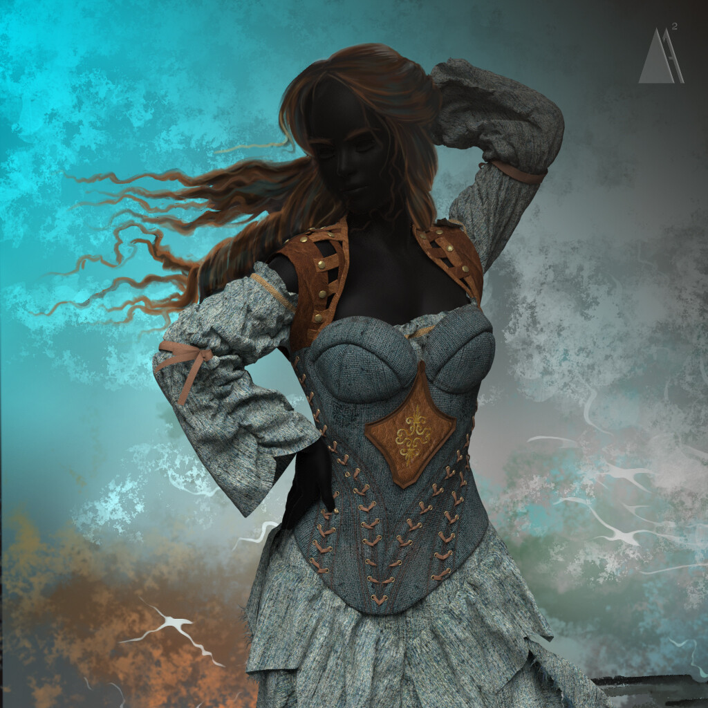 Artstation - Dress With Bolero And Corset