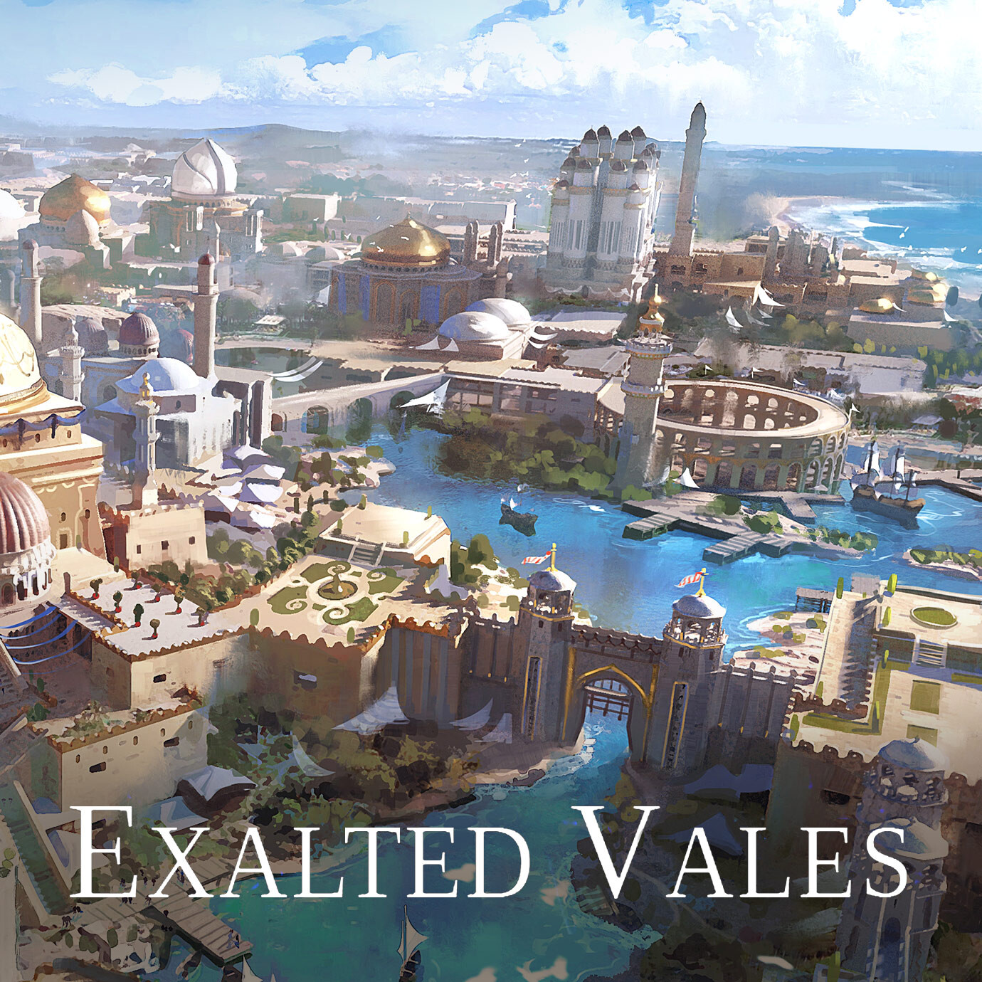 Artstation Exalted Vales City Overview