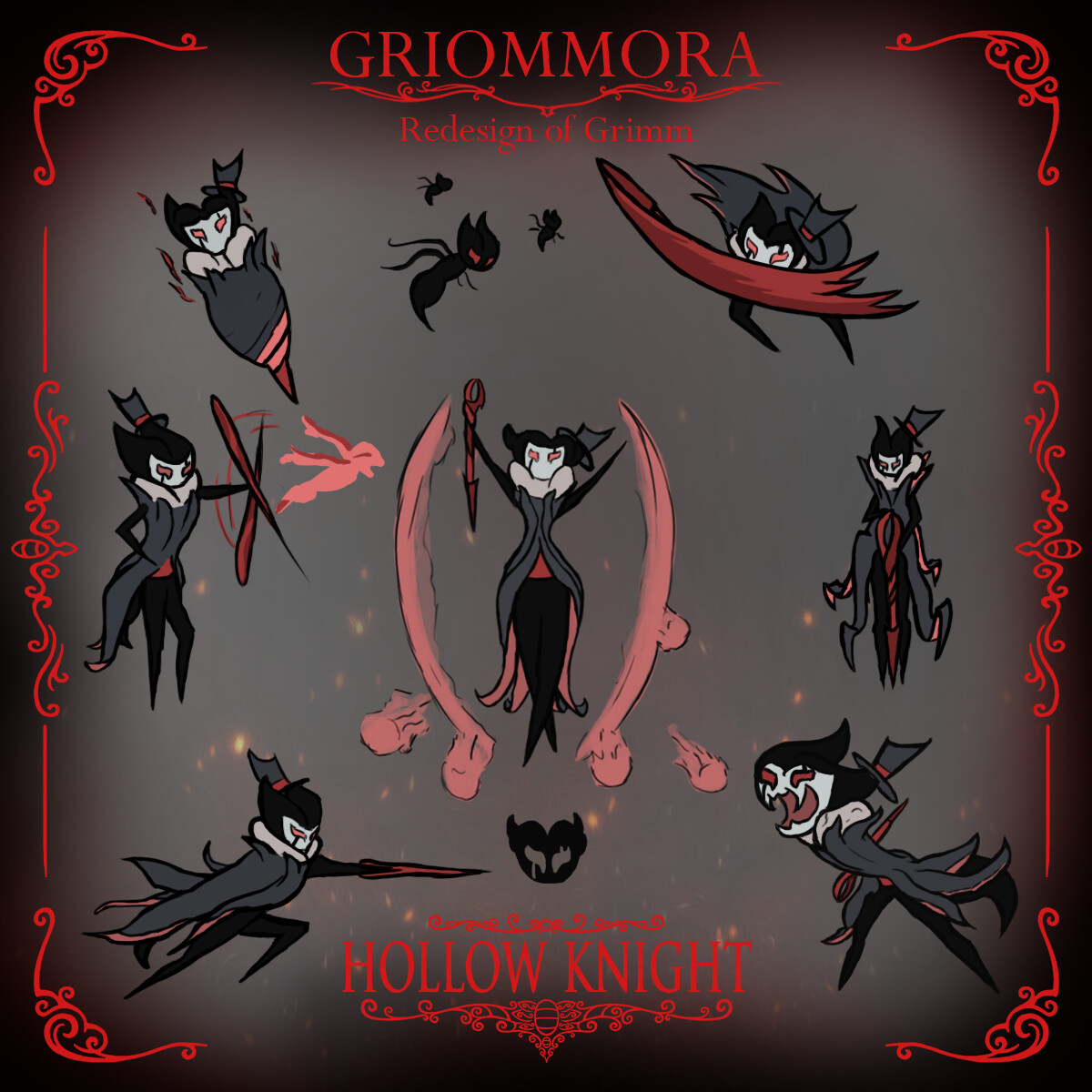 Artstation Grimmora Fan Redesign Of Grimm Hollow Knight