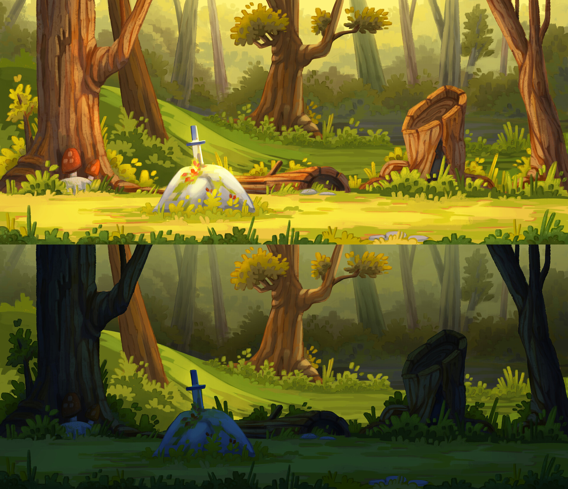ArtStation - The protector of the Forest: Animation 2D frame a frame