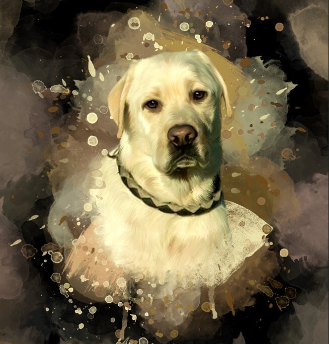 ArtStation Unique Pet Portrait in Procreate