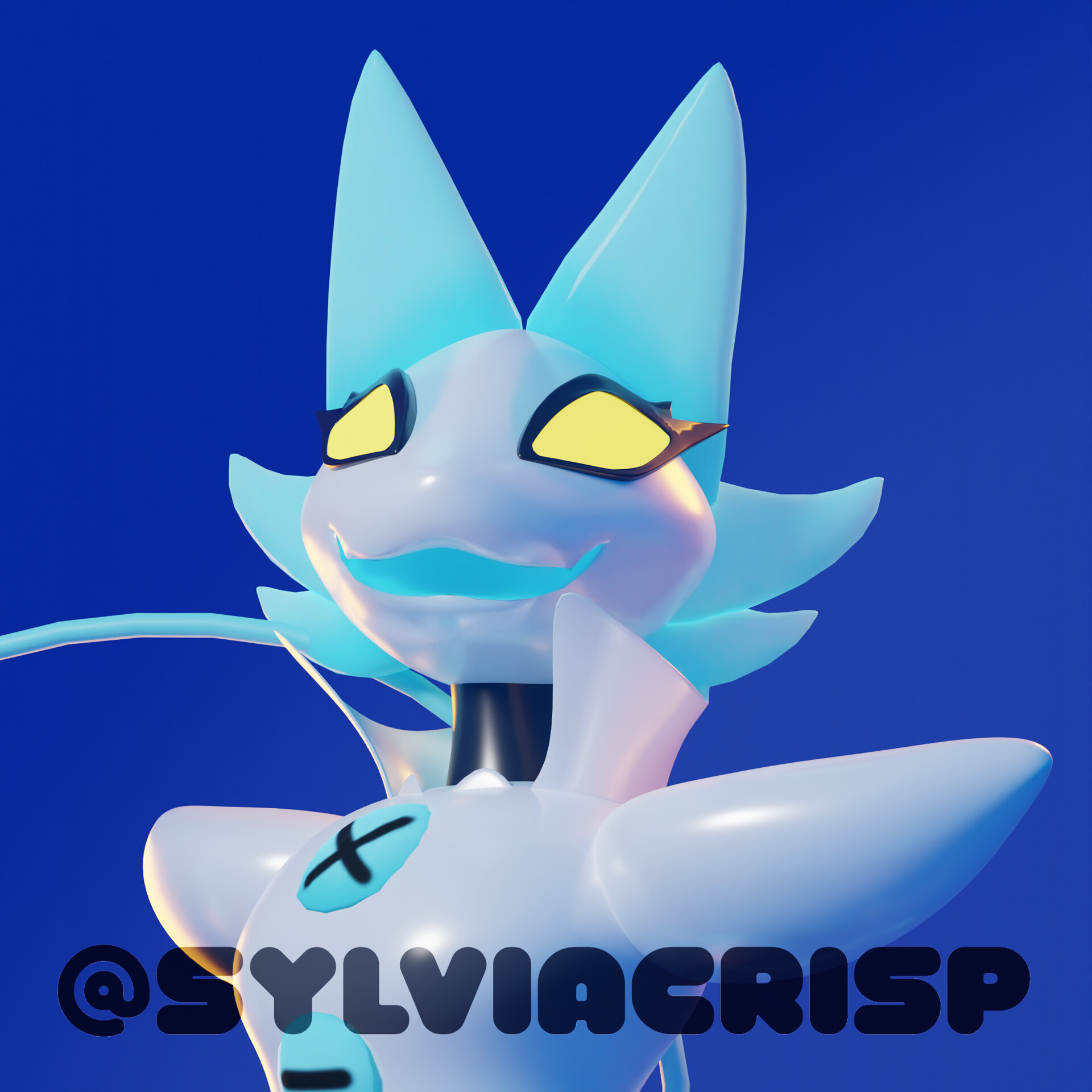 SylviaCrisp - Tasque Manager - VRChat Avatar Blender Render