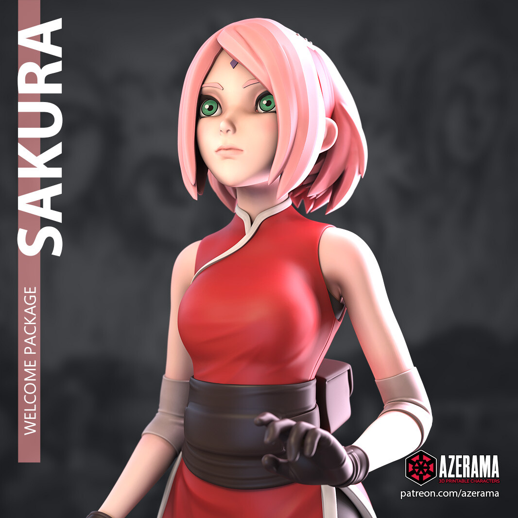 ArtStation - Sakura for 3D Printing