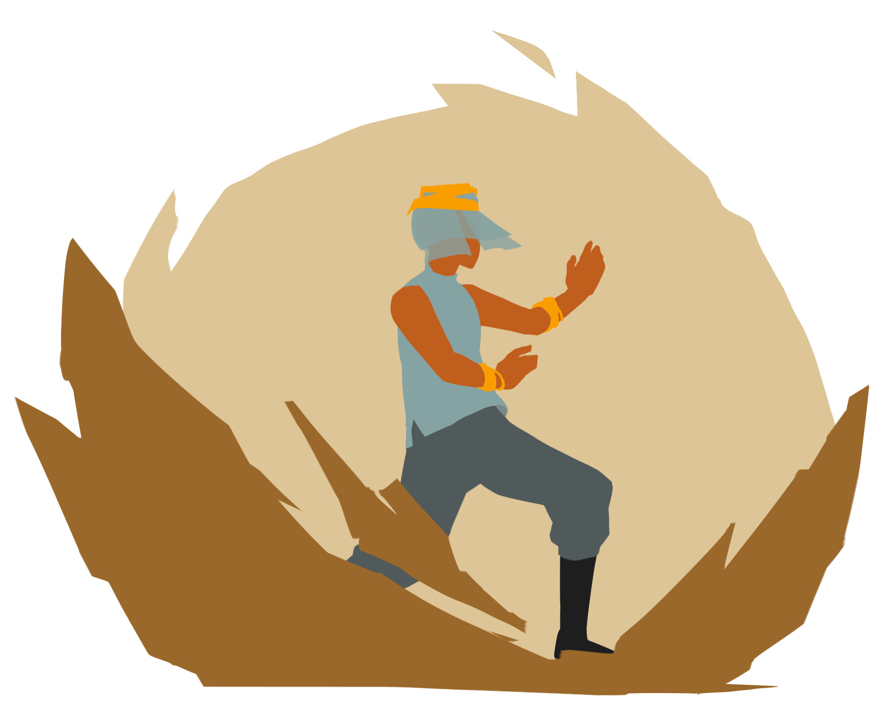 ArtStation Sandstorm Monk (Wayfinder's Guide to Prosgia)