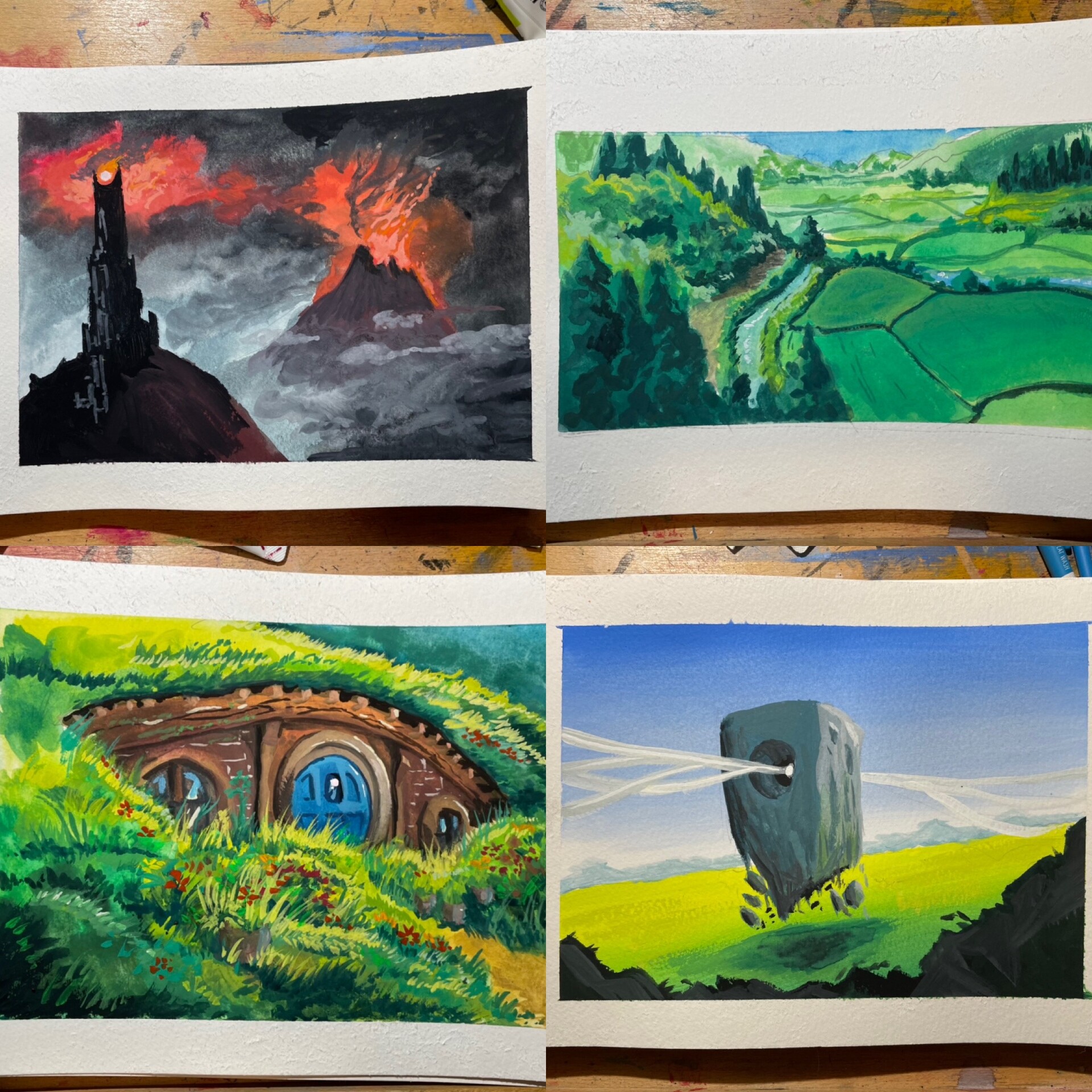 ArtStation - Gouache sketchbook and what not