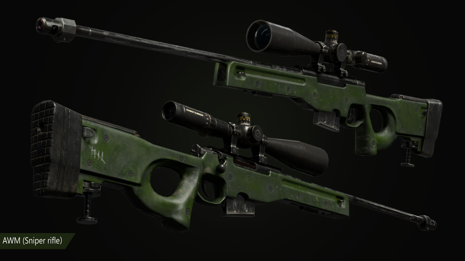 ArtStation - AWM ( Sniper Rifle )