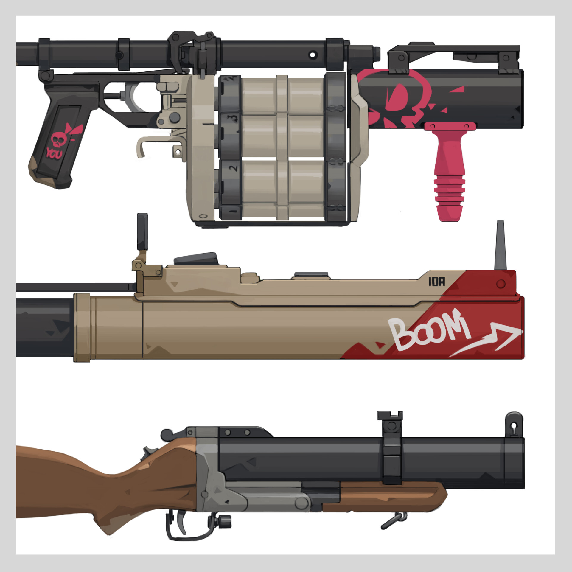 Grenade Launcher Concept Art