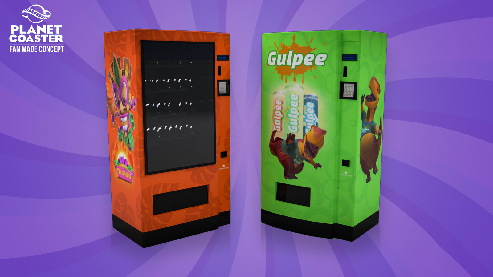 Planet Coaster Food&amp;Drinks machines