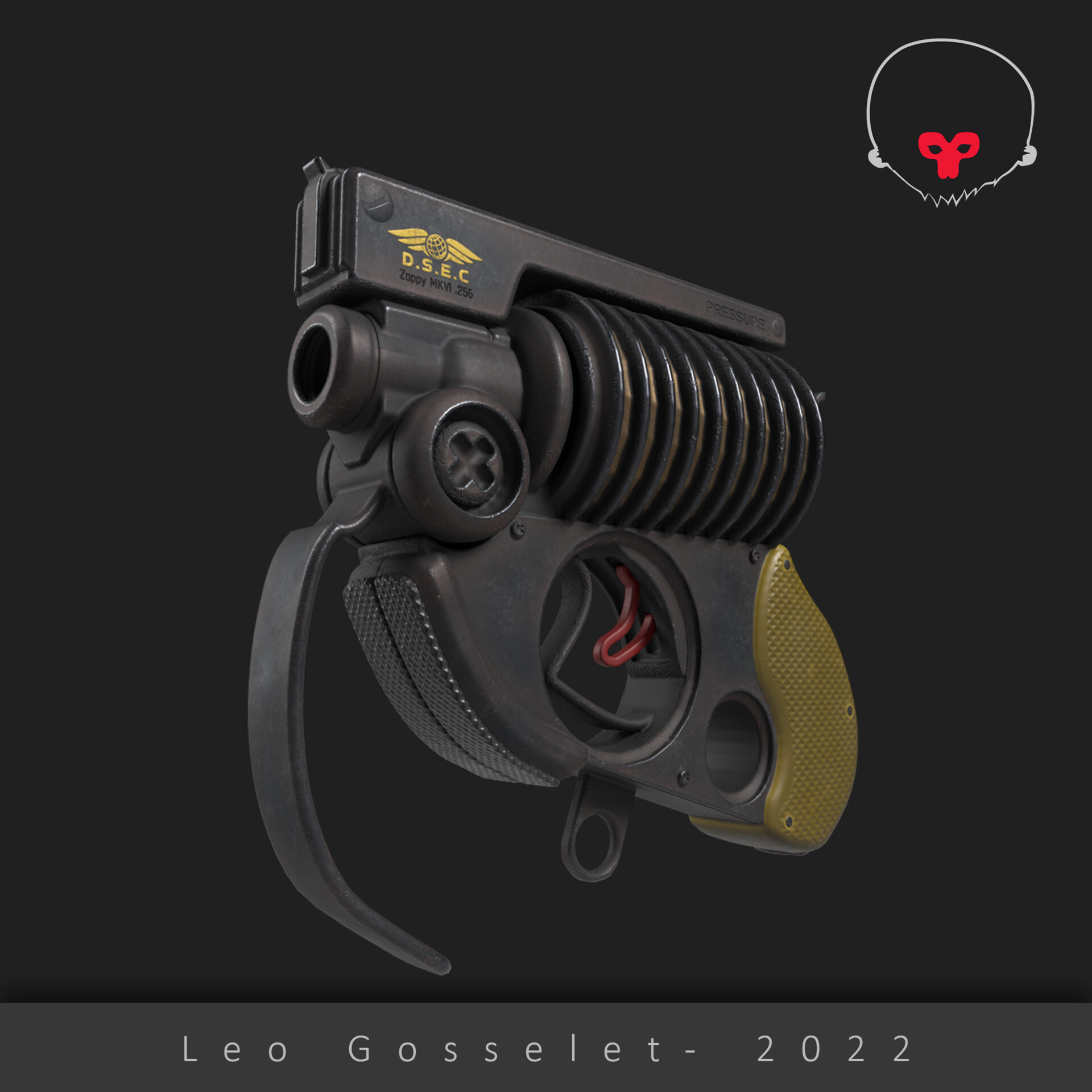 ArtStation Gauss Pistol Pistol concept