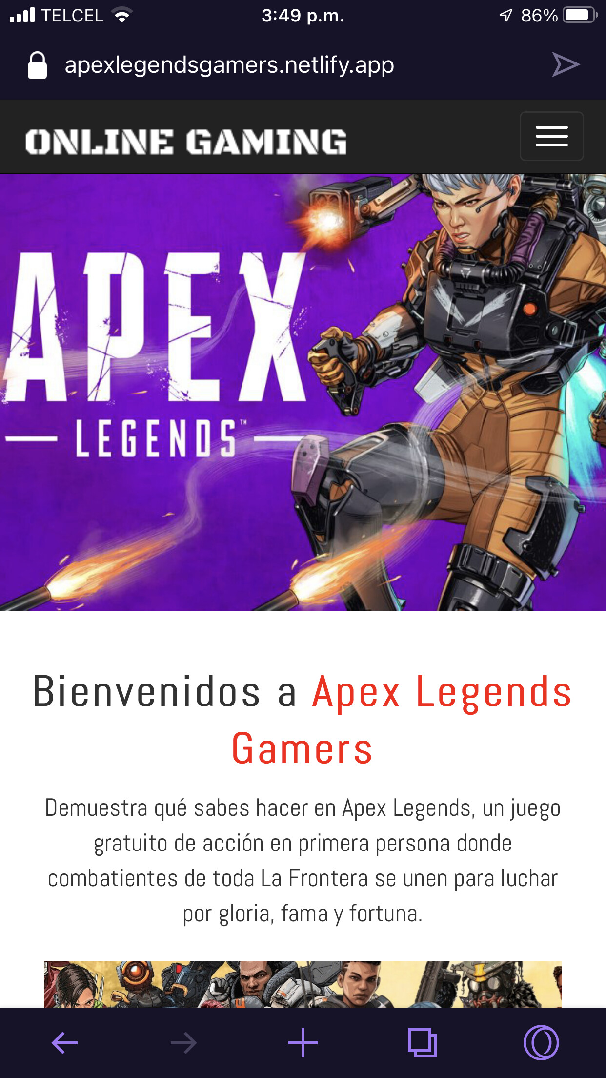 ArtStation - Apex Legends Responsive Website made in HTML and CSS with ...