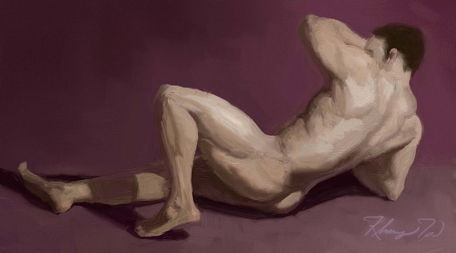 Male Figure Painting 01