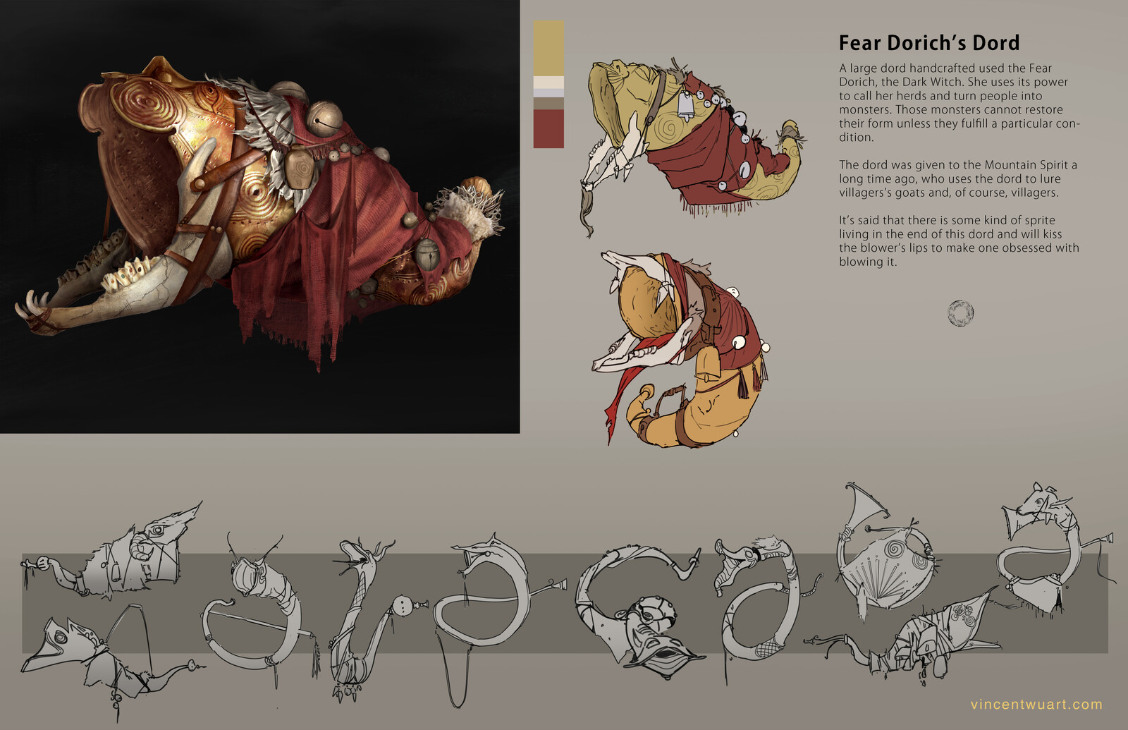 Prop and Character Design for "Seven Fianna"