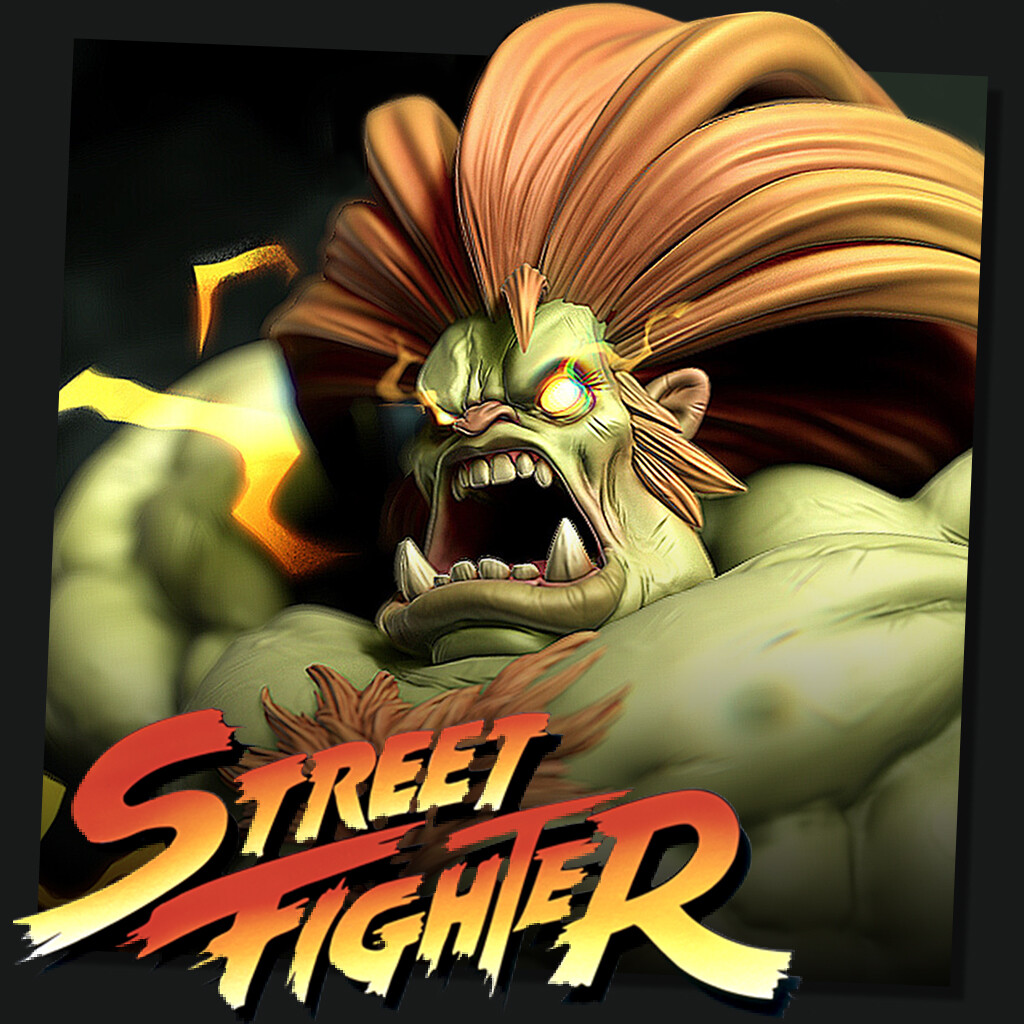 ArtStation - Blanka  Blanka street fighter, Street fighter