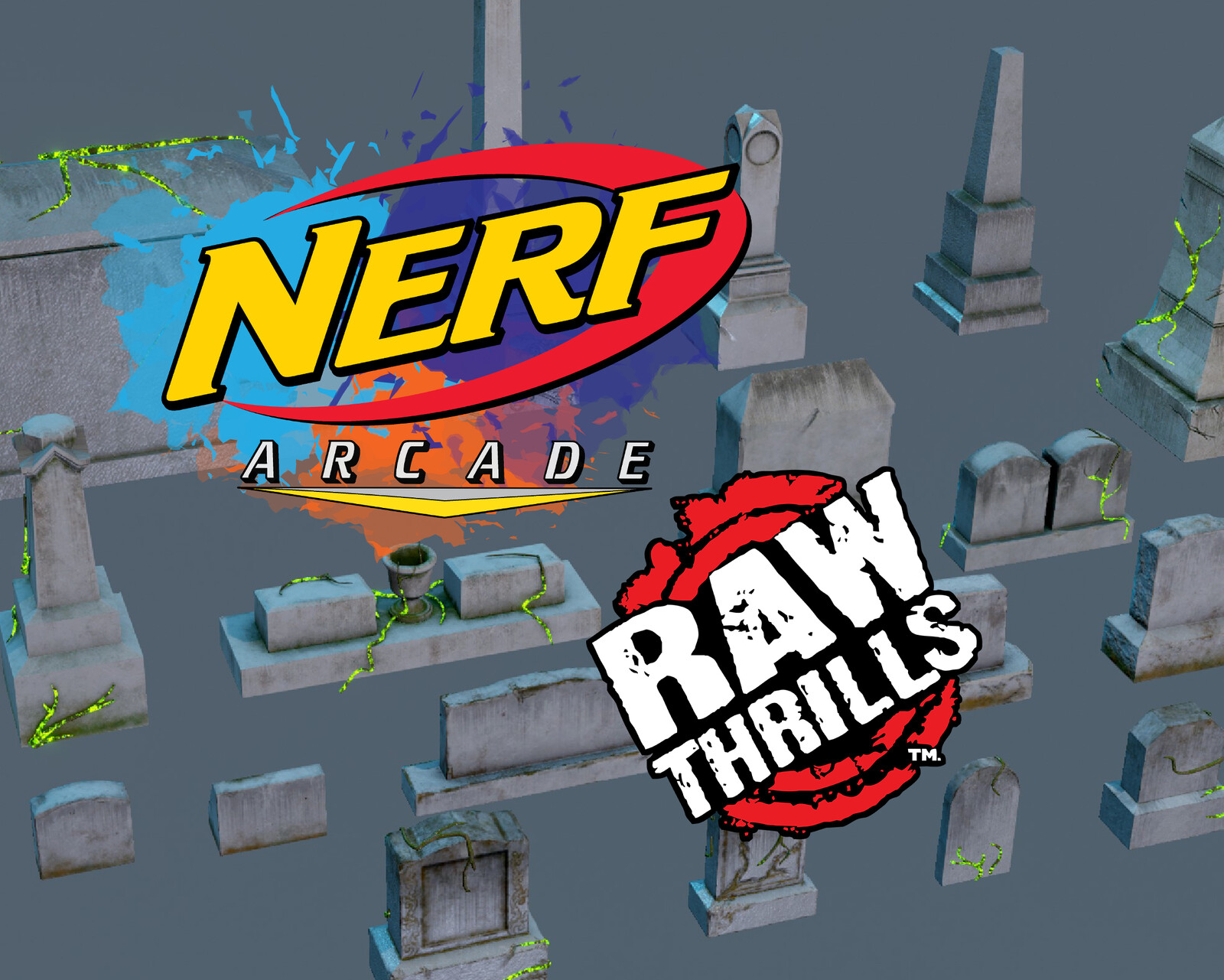 Nerf Arcade Graveyard Props