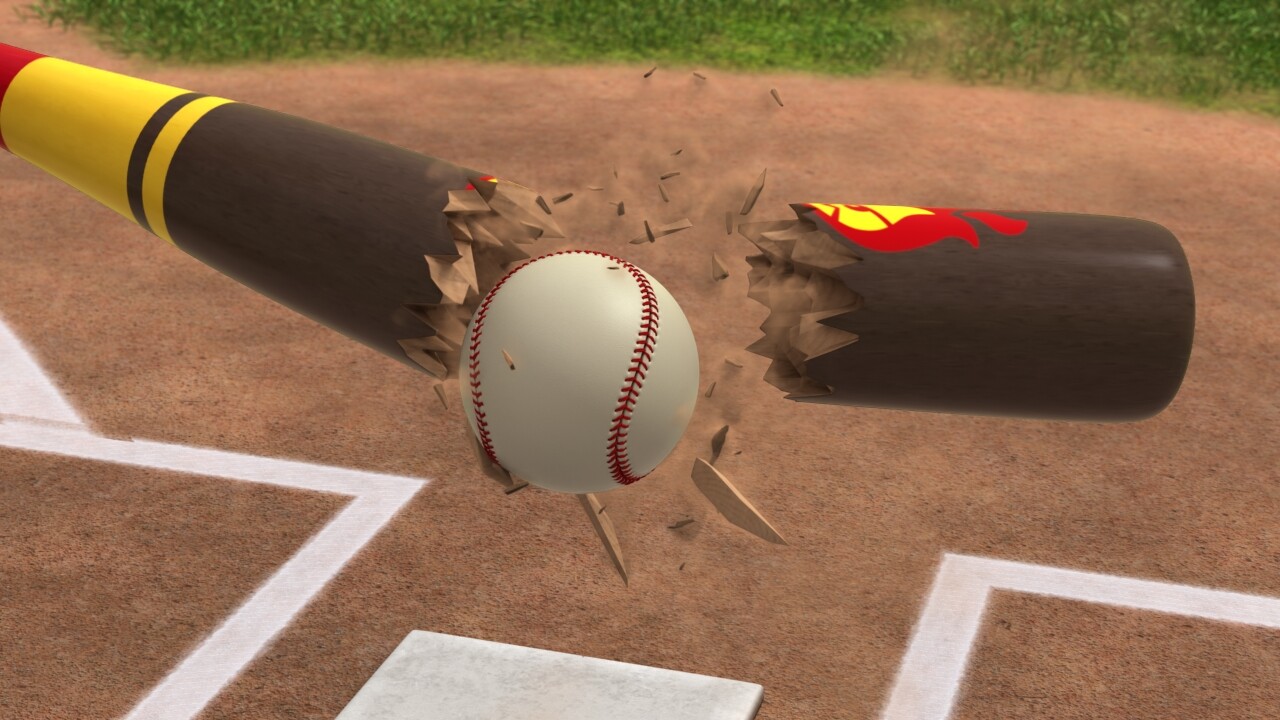 ArtStation broken baseball bat