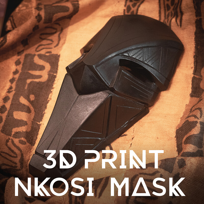 3D Printed Nkosi Mask