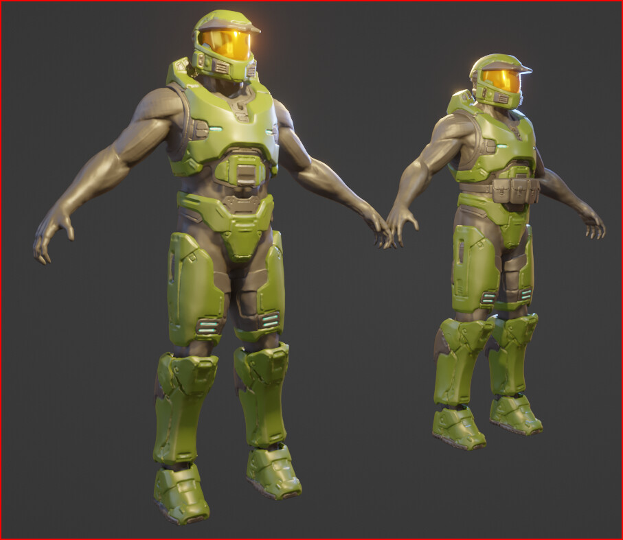 ArtStation - Halo MK5 - Custom Armor Design (Work In Progress)