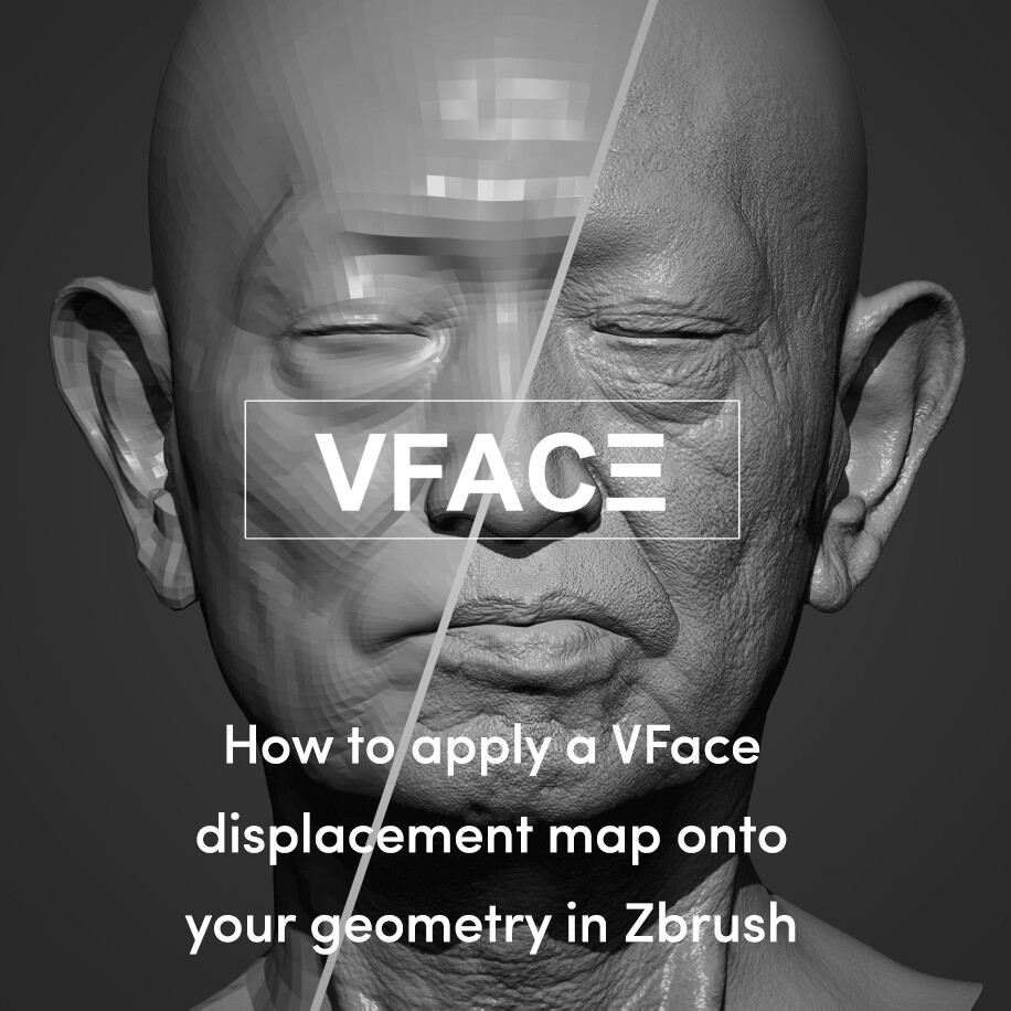 VFACE Fundamentals: How to apply displacement maps in Zbrush