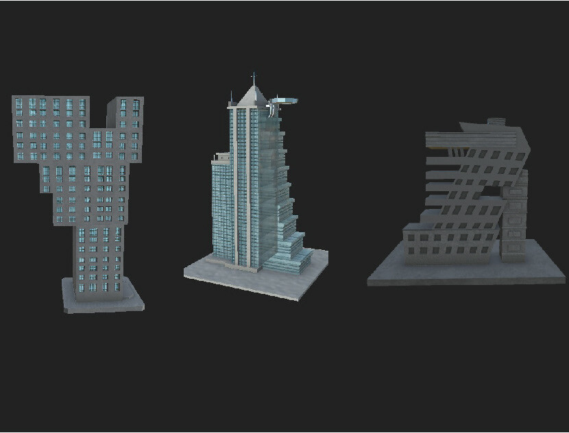 ArtStation - 3D Skyscraper Building Game Asset